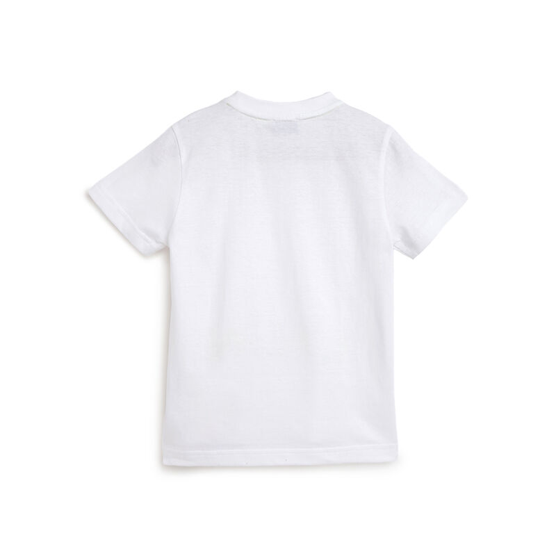Boys White Neon Printed Short Sleeve T-Shirt image number 1